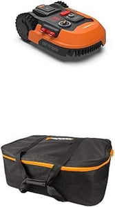 WORX Landroid M500+ WR165E Robot Lawn Mower for medium gardens up to 500m2 + WORX WA0197 Landroid Robot Mower Storage Bag