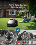 Eufy Robot Lawn Mower E15, Wire-Free, 800m² Coverage, Auto Mapping, Obstacle Avoidance, Edge Trimming, Blade Set